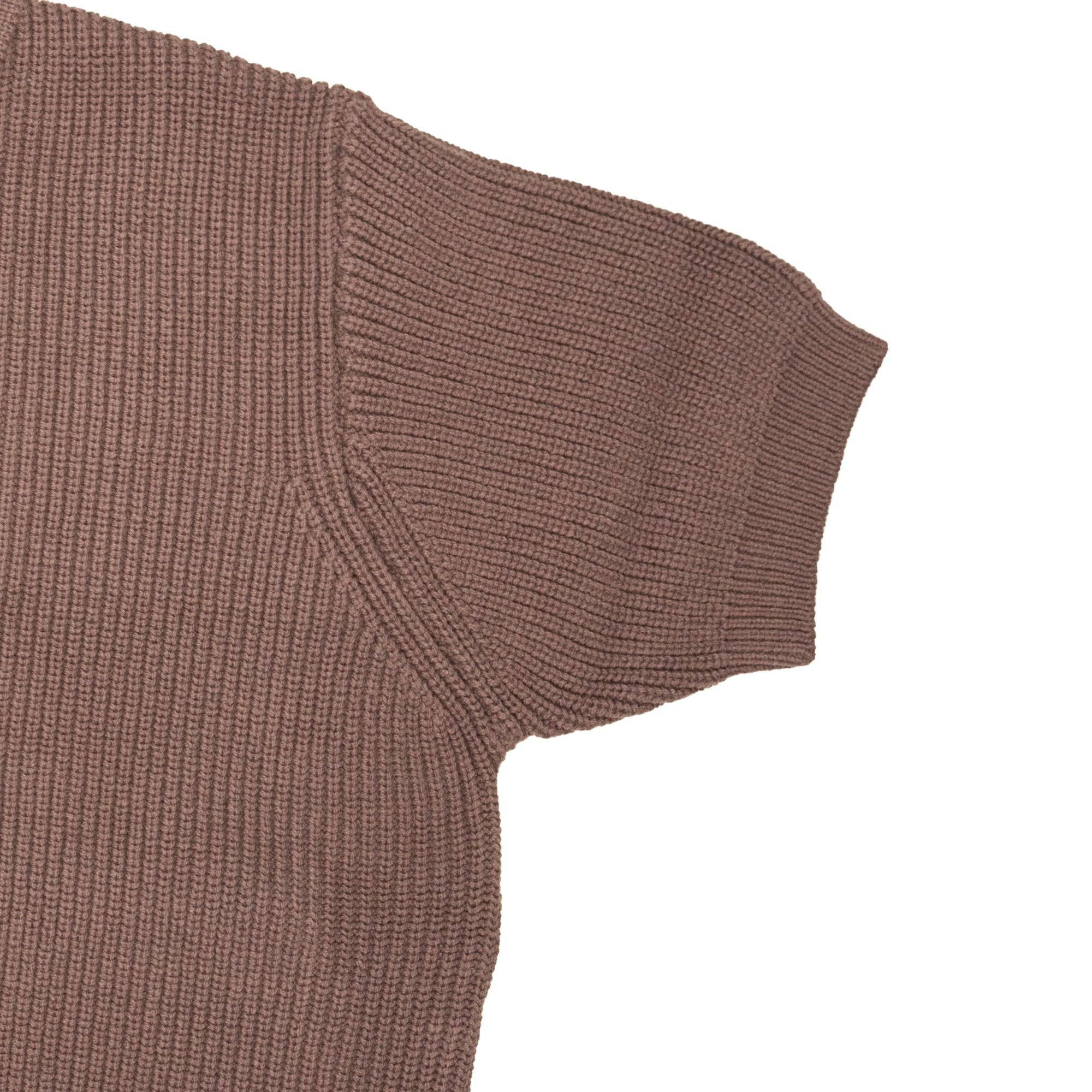 Knit Polo Shirt - Brown