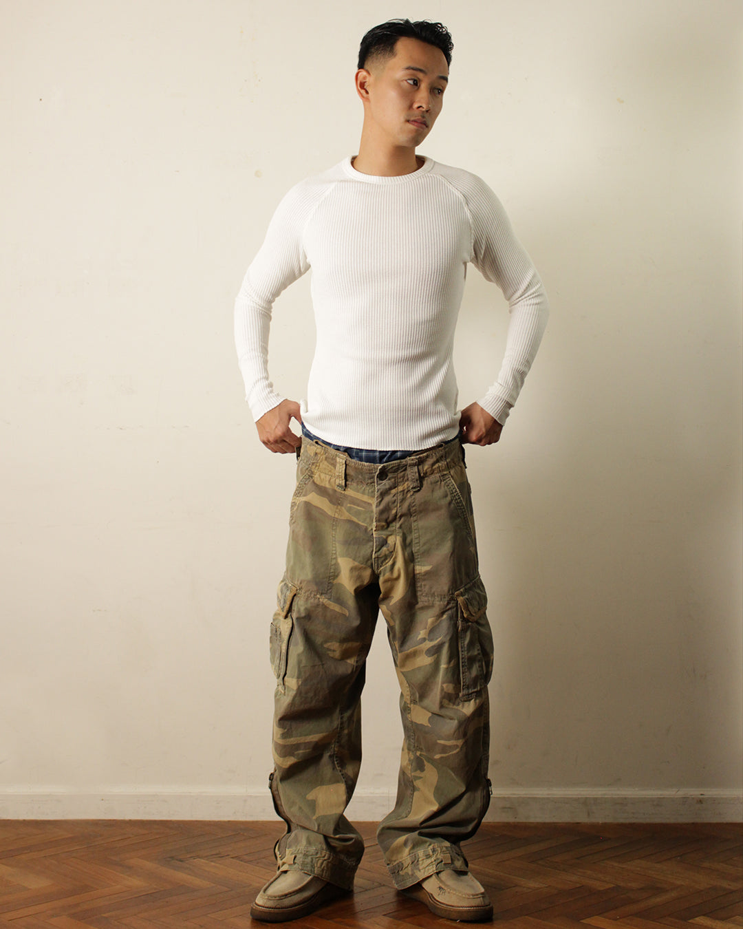 Long sleeve thermal shirt - White