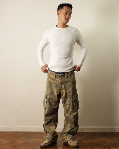 Long sleeve thermal shirt - White