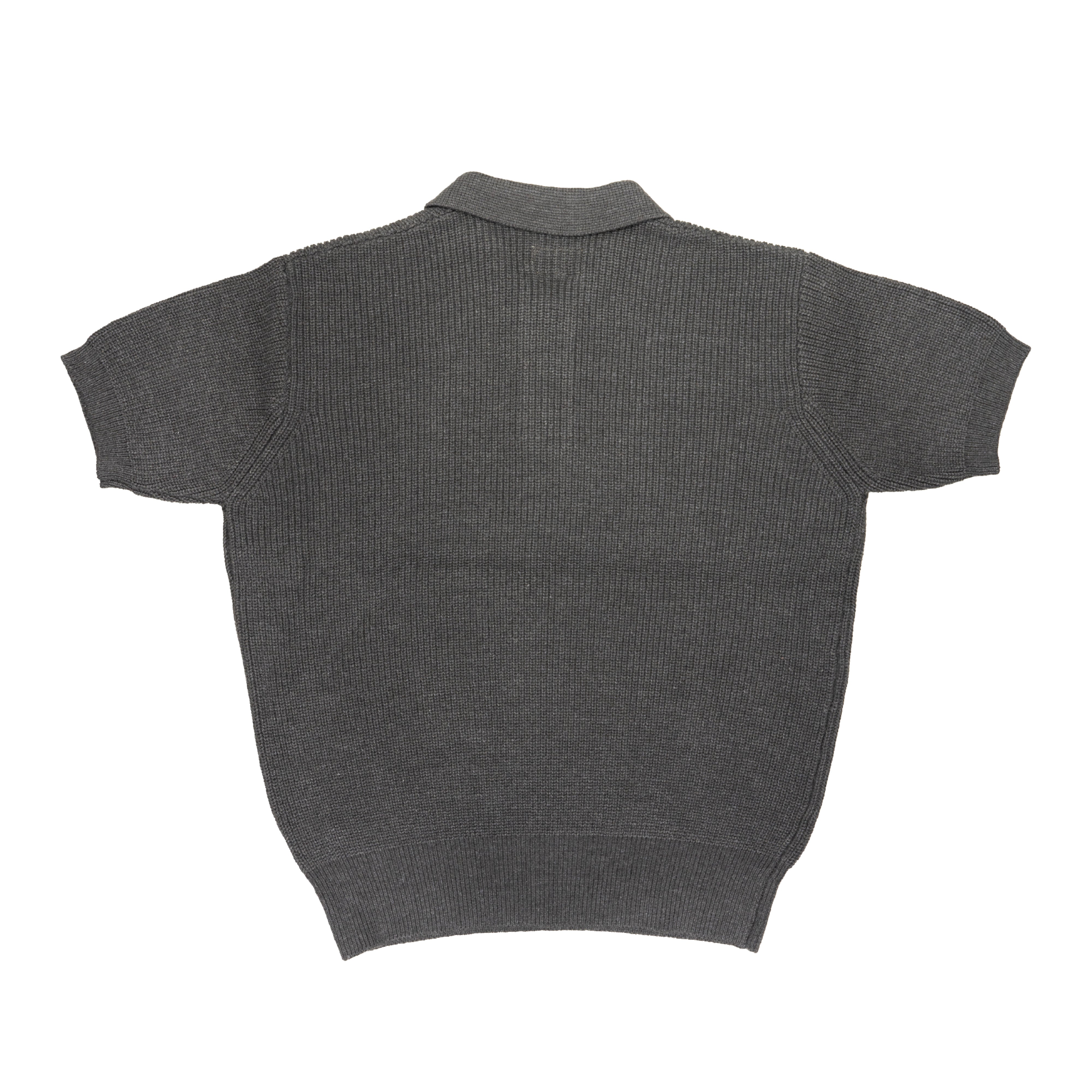 Knit Polo Shirt - Gray