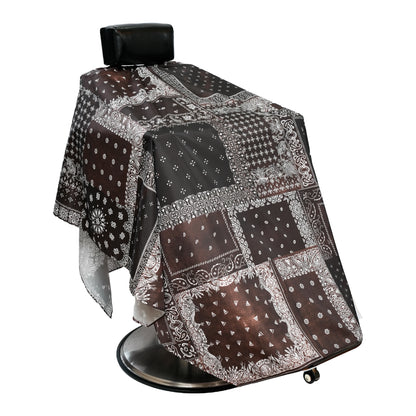 Bandana Patchwork CAPE BANDANA  Charcoal Brown