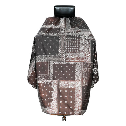 Bandana Patchwork CAPE BANDANA  Charcoal Brown