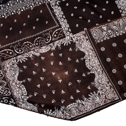 Bandana Patchwork CAPE BANDANA  Charcoal Brown